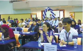  ??  ?? Twenty teams including six from Indonesia and India participat­ed in this year’s Neurobytes.