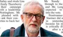  ??  ?? Corbyn ‘was undermined by rivals’
