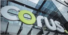  ?? TIJANA MARTIN THE CANADIAN PRESS ?? The new Corus logo at Corus Quay in Toronto.