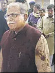  ?? HT PHOTO ?? Haryana CM ML Khattar in Hisar on Thursday.