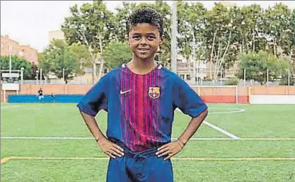  ?? FOTO: CEDIDA ?? Shane Kluivert jugó ante el Sant Gabriel su primer partido con la camiseta del Barça, tras llegar procedente del PSG