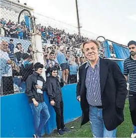  ?? (RAMIRO PEREYRA) ?? Reinaldo Merlo, feliz. A “Mostaza” lo emocionó el triunfo y que el estadio Miguel Sancho luciera con siete mil personas para su debut.