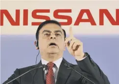  ??  ?? 0 Carlos Ghosn helped to rescue Nissan from near bankruptcy