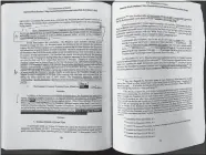  ?? HANDOUT COURTESY OF REP. MARY GAY SCANLON ?? Rep. Mary Gay Scanlon, D-Pa., took notes on her copy of the Mueller report. Scanlon and her office organized a marathon reading of the Mueller report in May.