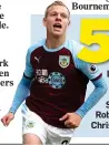  ??  ?? 5 Matej Vydra is the fifth player to score in his first Premier League start for Burnley, after Daniel Fox, Scott Arfield, Robbie Brady and Chris Wood.