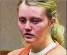  ?? ?? Rebekah Kinner of Madison Twp. was sent to prison doing nothing to stop her boyfriend from beating her 2-year-old to death in 2015.