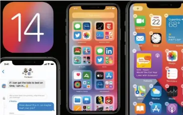  ??  ?? Apple’s marquee IOS features will be very familiar to anyone who’s used an Android phone— but also a whole lot different.
