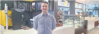  ?? ?? Former Moama Anglican Grammar student Connor Bacon has a rewarding career with McDonald’s, which started as a school-based traineeshi­p.
