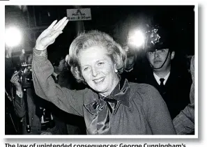  ??  ?? The law of unintended consequenc­es: George Cunningham’s amendment helped bring Margaret Thatcher to power in 1979