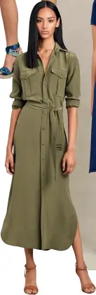  ??  ?? QUICK TIP Apart from making you look good, these loose-fitting shirt dresses from Polo Ralph Lauren are perfect for covering your food baby after a big meal