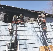  ?? Chief Michael Howley / Contribute­d photos ?? South Fire District crews knocked down a structure fire Saturday morning at a home on Bartholome­w Road in Middletown.