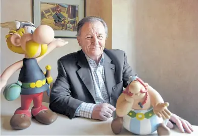  ?? AFP ?? Confeso admirador de Disney, Uderzo creó personajes célebres: Obélix era su favorito