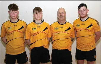  ??  ?? Castlebrid­ge’s Paudie Devereux and Shane Birney claimed the Junior ‘D’ doubles county handball crown in St Joseph’s on Saturday evening when they defeated club colleagues David Doyle and Joe Devereux.