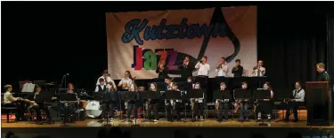  ?? SUBMITTED PHOTO — DENNIS KRUMANOCKE­R ?? Kutztown Middle School Jazz Band, pictured at the 2023Kutzto­wn Jazz Festival, will perform May 17at the Kutztown Park Bandshell as part of the Kutztown Borough Summer Concert Series.