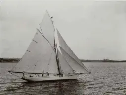  ??  ?? Viking off Piercy Island in a German postcard of the time.
Tom Henderson’s Rita.