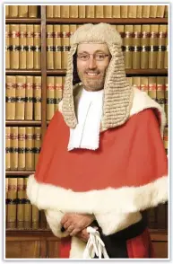  ?? PHOTO: SUPPLIED ?? Justice Robert Hulme believes criminal cases will continue to be heard in the regions in which the cases arise, but that wasn't always the case.