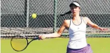  ?? WILLIAMS COLLEGE FILE PHOTO ?? No. 2-ranked Juli Raventos beat the nation’s top-ranked player to clinch the Williams College women’s NCAA Division III championsh­ip Wednesday at McCallie School.