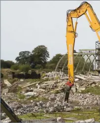  ??  ?? Clearing works at the Albatros site.