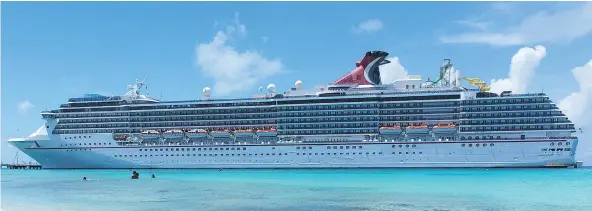 ?? — AARON SAUNDERS ?? Carnival Pride’s Eastern Caribbean cruise sets sail from Baltimore and is all about fun in the sun.