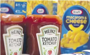  ?? SCOTT OLSON/GETTY IMAGES FILES ?? A Kraft Heinz and Unilever merger would rival Nestle as the world’s biggest packaged food maker by sales. Consumers’ preference for healthier food is driving dealmaking in the industry.