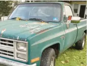  ?? WILL CRAMER ?? William Cramer of Nazareth tried selling this truck by putting it on his street with a for-sale sign. His action violated borough code about not being allowed to sell vehicles on roads in the community. A lawyer for Cramer said the borough’s law violates free speech.