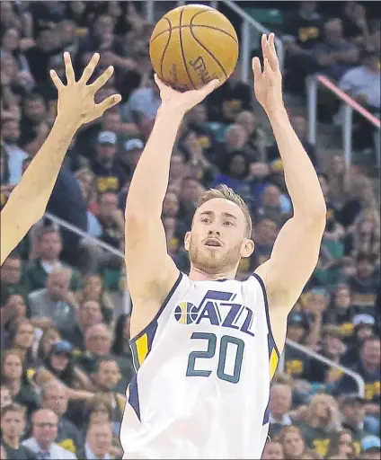  ??  ?? Gordon Hayward, de Utah a Boston. El alero All Star refuerza a unos Celtics que con él aspiran a todo de nuevo