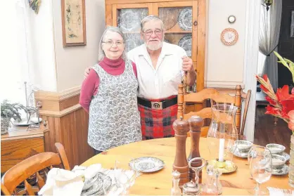  ?? ERIC MCCARTHY/JOURNAL PIONEER ?? Jean and Paul Offer say they will miss their loyal customers but are resigned to the fact that the time has come to close their private dining room. They will be serving their last groups in December.