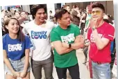  ??  ?? (From left) Cristine Reyes, Piolo Pascual, Martin Nievera and Vhong Navarro