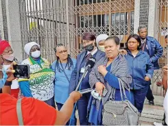  ?? ?? SPEAKING after the sentencing, Patricia Koloi, Hlompho’s mother, thanked everyone who had supported her since her daughter’s death.