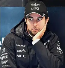  ??  ?? Heart of gold: Sergio Perez recently showed his caring side when he donated an initial 3mil pesos (about RM715,000) to victims of the recent earthquake in Mexico. — AFP