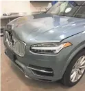  ?? TEMPE POLICE DEPARTMENT ?? Police released this photo of a selfdrivin­g Volvo operated by Uber that was involved in the death of a 49-yearold woman.