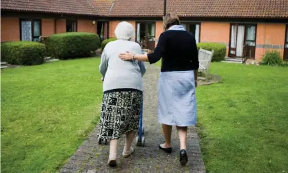  ??  ?? Avoiding unnecessar­y social contact is especially important in care homes. Photograph: Simon Rawles/Alamy