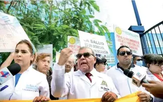  ?? ARCHIVO ?? Las protestas de los médicos impactan negativame­nte el sistema de salud.