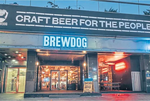  ??  ?? VIRTUE SIGNALLING: BrewDog’s recent purchase of farmland has taken away grazing land which plays an important role for the industry.