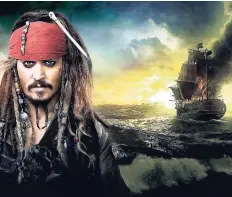  ?? CONTRIBUTE­D ?? Down-on-his-luck Captain Jack Sparrow (Johnny Depp) feels the winds of ill-fortune in ‘Pirates of the Caribbean: Dead Men Tell No Tales’.