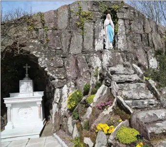  ??  ?? Our Lady’s Grotto in Aghabullog­ue is one of the most charming sights in the village.