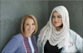  ?? JASON DECROW — NATIONAL GEOGRAPHIC VIA AP ?? This image released by National Geographic shows Katie Couric, left, “host of America Inside Out with Katie Couric,” and Amani Al-Khatahtbeh, founder and editor of MuslimGirl, in New York.