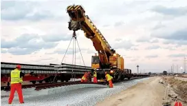  ?? (Israel Railways) ?? HAREDI MEMBERS of the Knesset are upset over railway maintenanc­e work being performed on Shabbat.