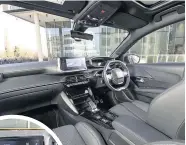  ??  ?? The 10-inch colour touchscree­n with sat nav, left, is excellent, and the modern interior also has a number of storage solutions