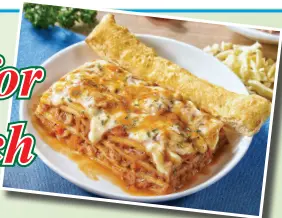  ??  ?? TUNA Lasagna Supreme, a Lent bestseller