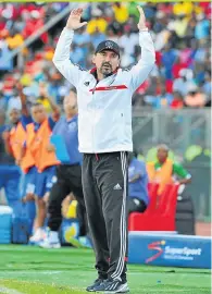  ??  ?? STICKING TO HIS GUNS: Bucs coach Vladimir Vermezovic