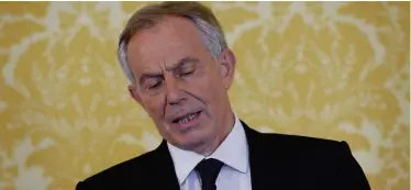  ??  ?? Under pressure Former PM Tony Blair has come in for extreme criticism since the publicatio­n of the Chilcot Report