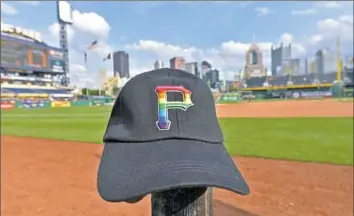  ?? Matt Freed/Post-Gazette ?? The Pirates will give away Pride Day caps Sunday at PNC Park.