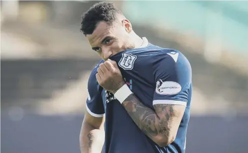  ??  ?? 0 Kane Hemmings had agreed to remain with Dundee for the forthcomin­g season but had a change of heart while on holiday.