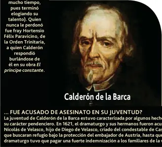  ??  ?? Calderón de la Barca