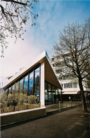  ?? (LAUSANNE, 28 MARS 2024/NADIA TARRA POUR LE TEMPS) ?? La façade de la City Church de Lausanne, non loin de la gare.