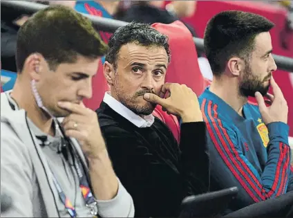  ?? FOTO: MONTILLA ?? Luis Enrique, en el partido ante Inglaterra Hoy dará la convocator­ia para los dos partidos de clasificac­ión para la Eurocopa 2020