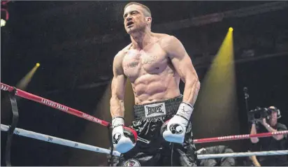  ?? AP PHOTO ?? This photo provided by The Weinstein Company shows Jake Gyllenhaal as Billy Hope, in the film, “Southpaw.” The movie released in the U.S. on July 24 and finished fifth in the box office race this past weekend.