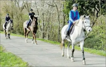  ??  ?? Une balade pour cavalières confirmées