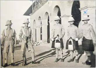  ??  ?? Joseph (right) spent 10 years stationed in India.